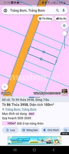 bán đất trảng bom đồng nai sổ riêng thổ cư giá rẻ