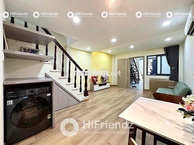 Căn hộ dịch vụ 1 trệt 1 lầu full NT cao cấp, máy giặt riêng ngay LBB