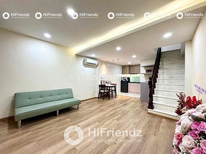 Căn hộ dịch vụ 1 trệt 1 lầu full NT cao cấp, máy giặt riêng ngay LBB