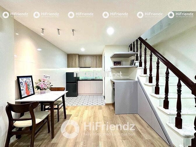 Căn hộ dịch vụ 1 trệt 1 lầu full NT cao cấp, máy giặt riêng ngay LBB