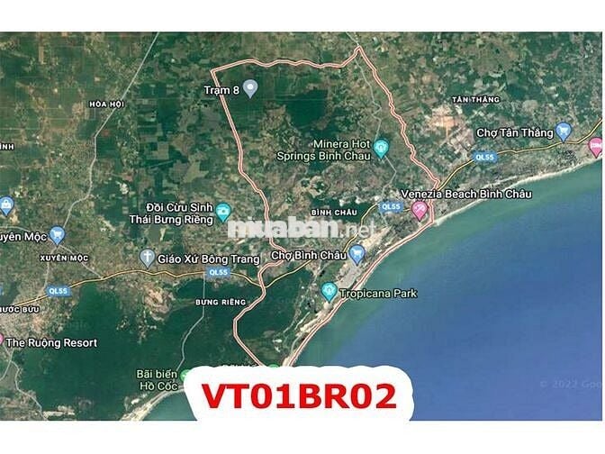 Lô Góc 2MT Hẻm Bình Châu- 10 x 20M- Thích hợp Nghĩ Dưỡng, Xây Biệt Thự