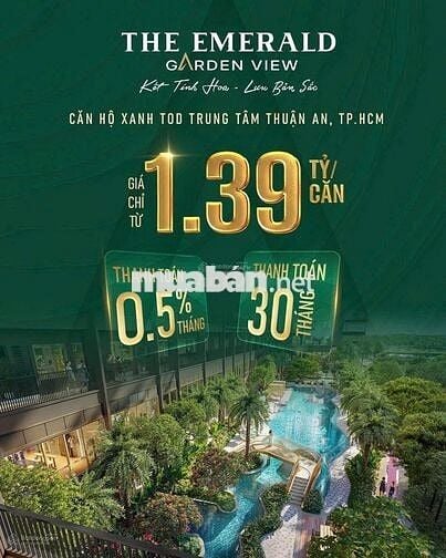 Bán căn hộ cao cấp chuẩn resort Thuận An, TP HCM gần Metro QL13 và VĐ3