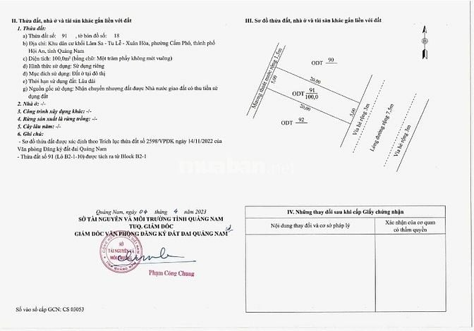 ĐẤT ĐẮC ĐỊA PHỐ CỔ HỘI AN - CƠ HỘI ĐẦU TƯ KHÔNG THỂ BỎ LỠ!!!