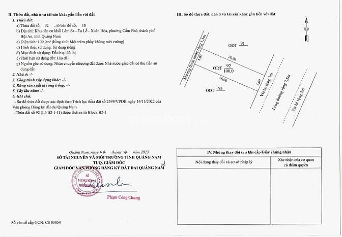 ĐẤT ĐẮC ĐỊA PHỐ CỔ HỘI AN - CƠ HỘI ĐẦU TƯ KHÔNG THỂ BỎ LỠ!!!