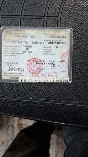 Bán Yamaha Mio đời 2008 giấy tờ hột le