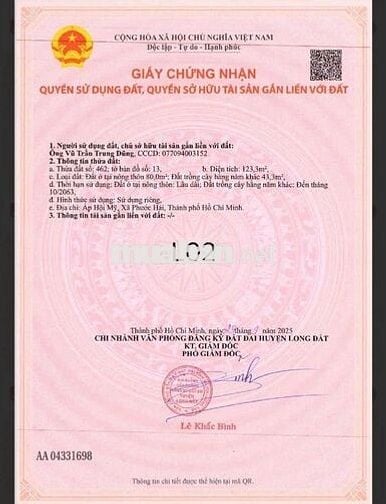 Bán gấp nền cạnh nền gốc một trục đường Ven Biển Vũng Tàu Bình Châu