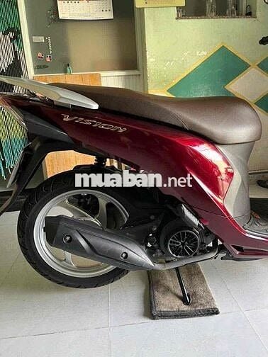 Honda Vision đời 2020 màu đỏ khoá Mickey số TPHCM