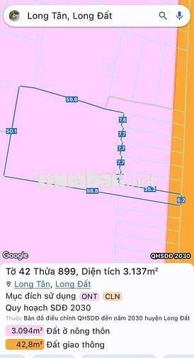 MẶT TIỀN TỈNH LỘ 52 - XÃ ĐẤT ĐỎ - GẦN COFFEE GLAMPING BÒN BON