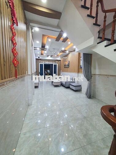 Nhà Mặt Tiền Đường 8m Thông 4x20 3lầu 4pn 5wc phòng thờ