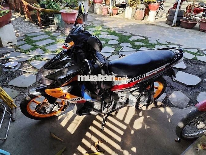 Honda Air Blade 2009 Đen-đỏ-cam-xanh