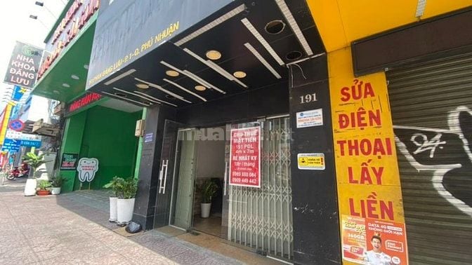 Mặt bằng cho thuê tại 191 Phan Đăng Lưu
