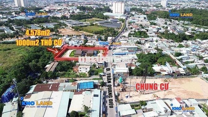 4578m2 có 1000m2 thổ cư đất mặt tiền ngang 61m.Đang cho thuê 80tr/than