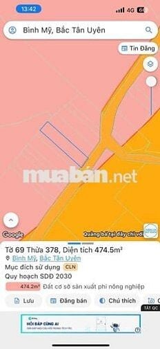 NHANH TAY Sở Hữu Ngay Lô Đất Đẹp tại xãBình Mỹ,Bắc Tân Uyên Bình Dương