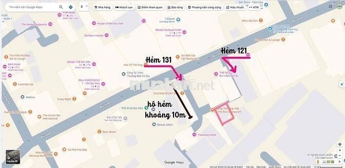 Cho Thuê nhà nguyên căn, hẻm phố đi bộ Bùi Viện Quận 1