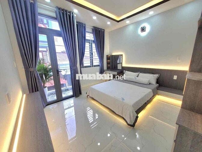 cho thuê nhà 162 nguyễn duy cung (4x15) 3 làu , 4pn , 5wc full nt