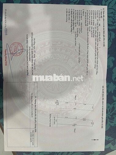 nhà mặt tiền Thái Thị Bôi, dt 111,2m2, 3p ngủ, p Chính Gián Thanh Khê