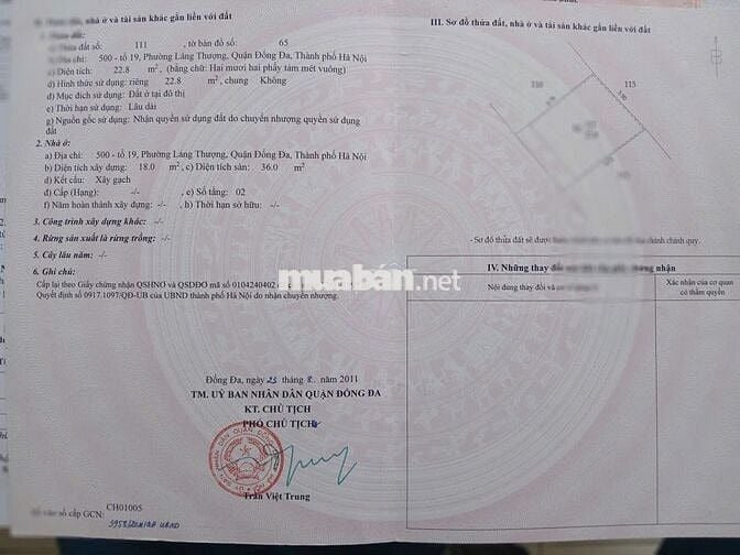 BÁN ĐẤT TẶNG NHÀ Ngõ 678 Đường Láng - 20m ra đường lớn