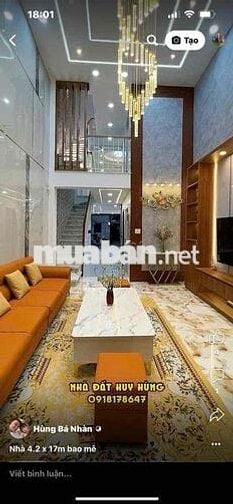 Cho thuê nhà đường Bui Quang Là truoc trường học Tân Sơn Dt 60 m 3 lầu