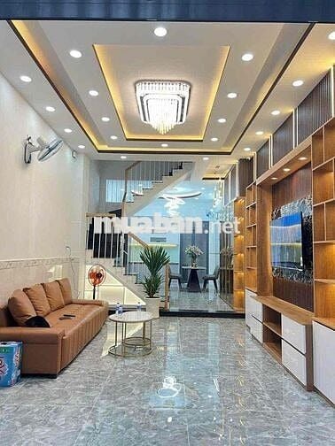 Cho thuê nhà đường Bui Quang Là truoc trường học Tân Sơn Dt 60 m 3 lầu
