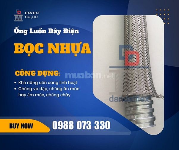 Ống Ruột Gà Inox, Ống Ruột Gà Bọc Lưới, Ống Luồn Dây Điện Bọc Nhựa Pvc