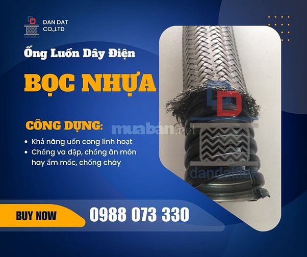 Ống Ruột Gà Inox, Ống Ruột Gà Bọc Lưới, Ống Luồn Dây Điện Bọc Nhựa Pvc