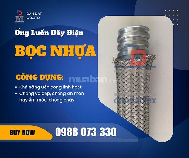 Ống Ruột Gà Inox, Ống Ruột Gà Bọc Lưới, Ống Luồn Dây Điện Bọc Nhựa Pvc