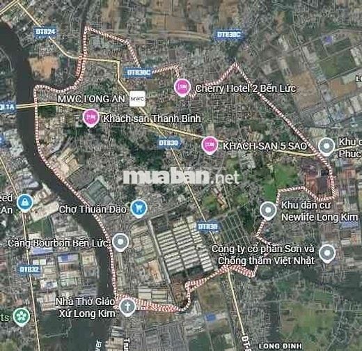 BÁN ĐẤT THỔ CƯ 7x22m (NỞ HẬU 7.5m) – BẾN LỨC, LONG AN