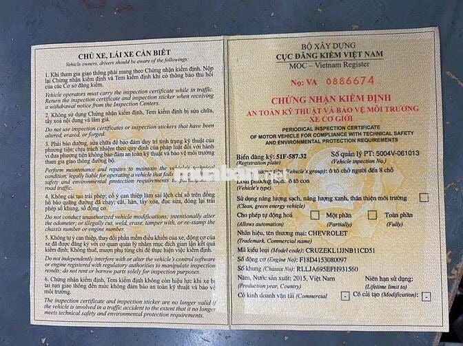 Chevrolet Cruze 2015 màu đen