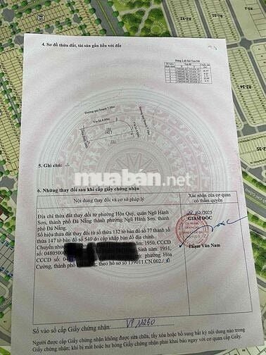 Bán nhanh 2MT ngay Càu Khuê Đông Hoà Quý Ngũ Hành Sơn ĐN