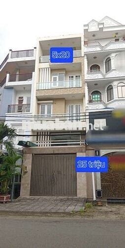 Nhà 5x20 . 5 Tầng Mặt Tiền Kinh Doanh khu Tên lửa 25 Triệu