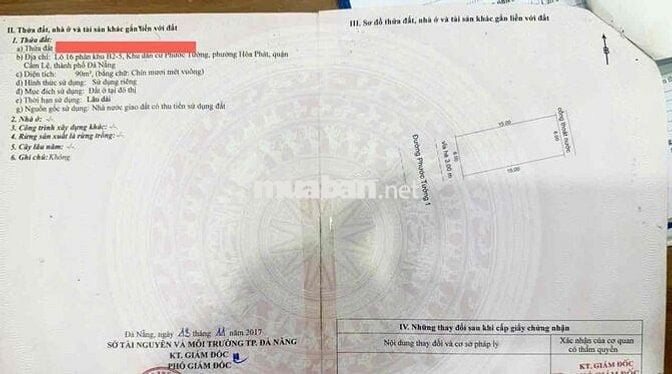 Lô đất đẹp ngang 6m Phước Tường 1