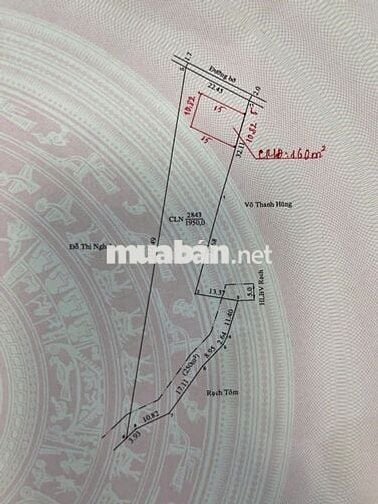 Đất vườn 2000m² có 160m² thổ cư, Phường Tân An, Bình Dương