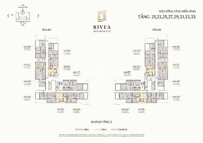 Duplex sở hữu bể bơi riêng tại dự án chung cư Rivea Hà Nội