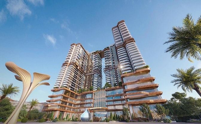 Duplex sở hữu bể bơi riêng tại dự án chung cư Rivea Hà Nội