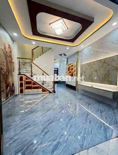 bán nhà ngay gần ngã 3 tân kim bình chánh QL 50 nhà 2 lầu