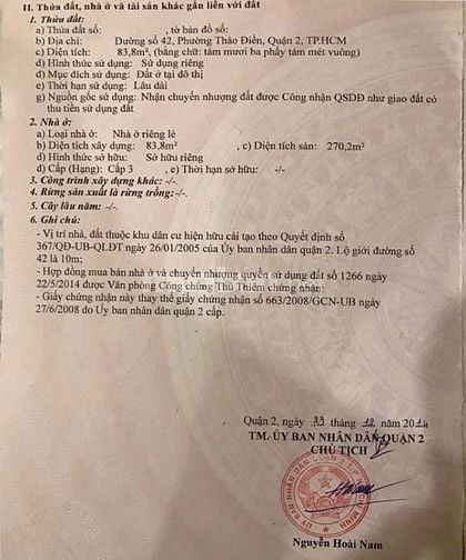 Bán nhà đường 42 Thảo Điền, 1 trệt 2 lầu, đang cho thuê 40 triệu/tháng