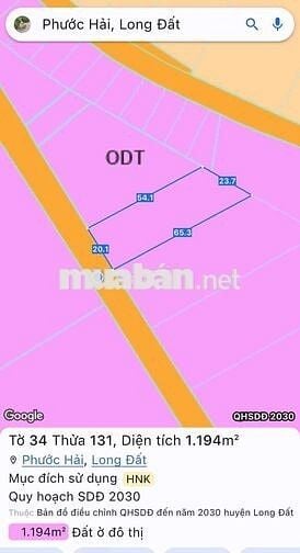 THỊ TRẤN PHƯỚC HẢI - GẦN BIỂN - KHU DÂN CƯ ĐÔNG ĐÚC