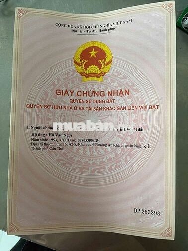 Nền hẻm liên tổ 9-10 Nguyễn Văn Cừ, Ninh Kiều, Cần Thơ