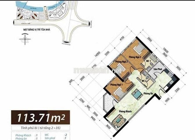 Bán chung cư căn góc tại chung cư Hoàng Anh Thanh Bình