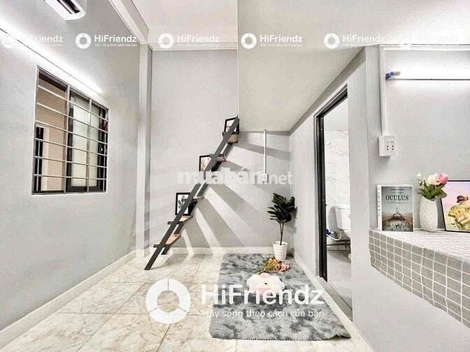 Duplex sẵn máy lạnh gác cao cách Đại Học Văn Hiến 9P đi xe