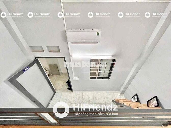 Duplex sẵn máy lạnh gác cao cách Đại Học Văn Hiến 9P đi xe