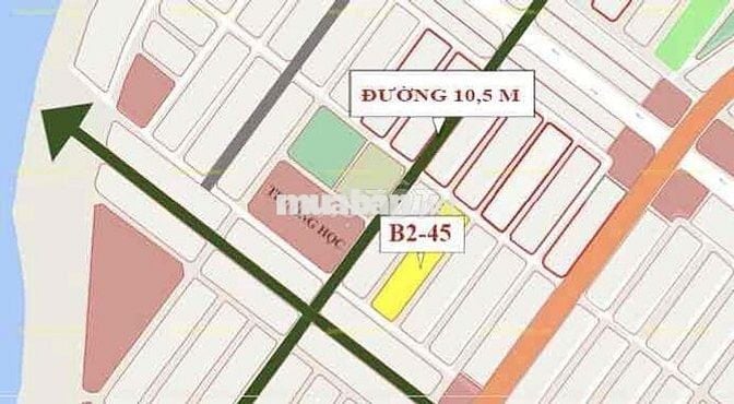 Bán lô đất khu đô thị Nam Hoà Xuân 105m2 5ty1 đã có