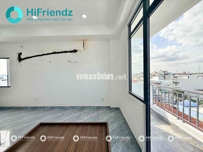 CHO THUÊ 1 PHÒNG NGỦ TÁCH BẾP BAN CÔNG NGAY VƯỜN LÀI CÁCH ĐH NTTU 300M