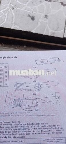 Cần bán nhà mặt tiền, 4 phòng ngủ, đường Lạc Long Quân, Q.Tân Bình