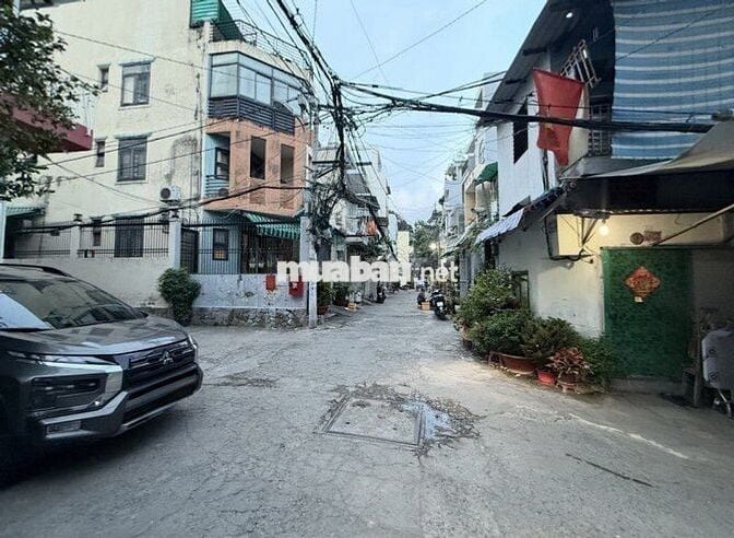 HẺM XE HƠI - PHAN ĐĂNG LƯU - GIÁP Q1  - GẦN 60m2 - NGANG LỚN 4.5m