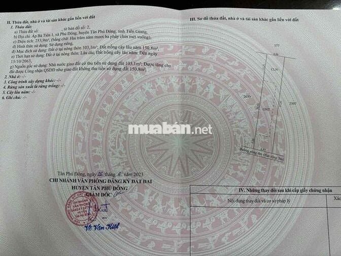 Đất Tân Phú Đông - Minh đường tụ thuỷ