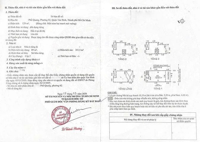 Bán nhà khu Hồng Long Phổ Quang, DT 120m², 3 tầng + lửng, Giá 42.5 tỷ