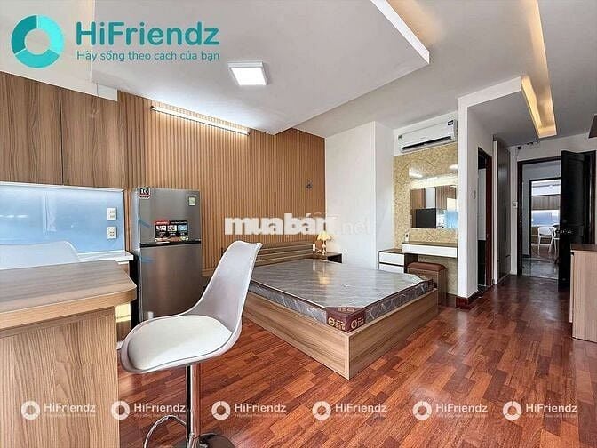 Căn Hộ Cao Cấp Studio 40m2 Ban Công Full Nội Thất Khu Trung Tâm Gần Q1