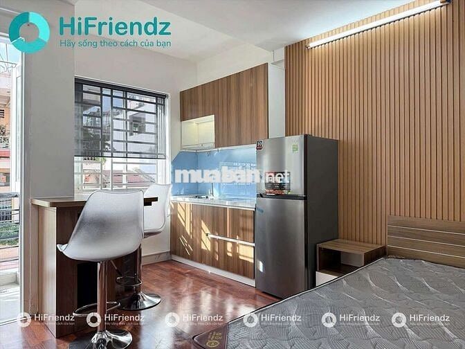 Căn Hộ Cao Cấp Studio 40m2 Ban Công Full Nội Thất Khu Trung Tâm Gần Q1