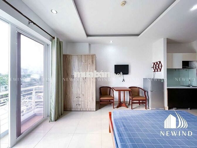 Cho thuê căn hộ ban công , full nội thất